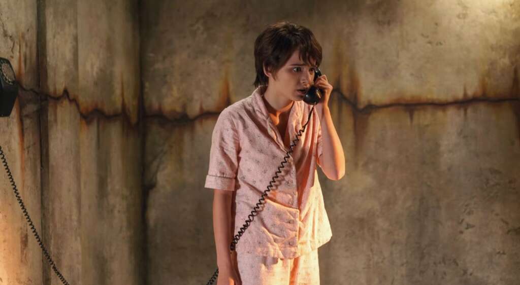 talking with her friends